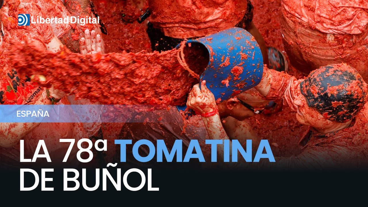 Explosión de color y adrenalina en la 78ª Tomatina de Buñol