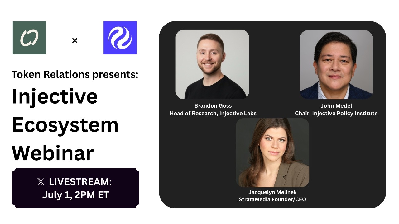 Injective Q3 Ecosystem Webinar w/ Token Relations