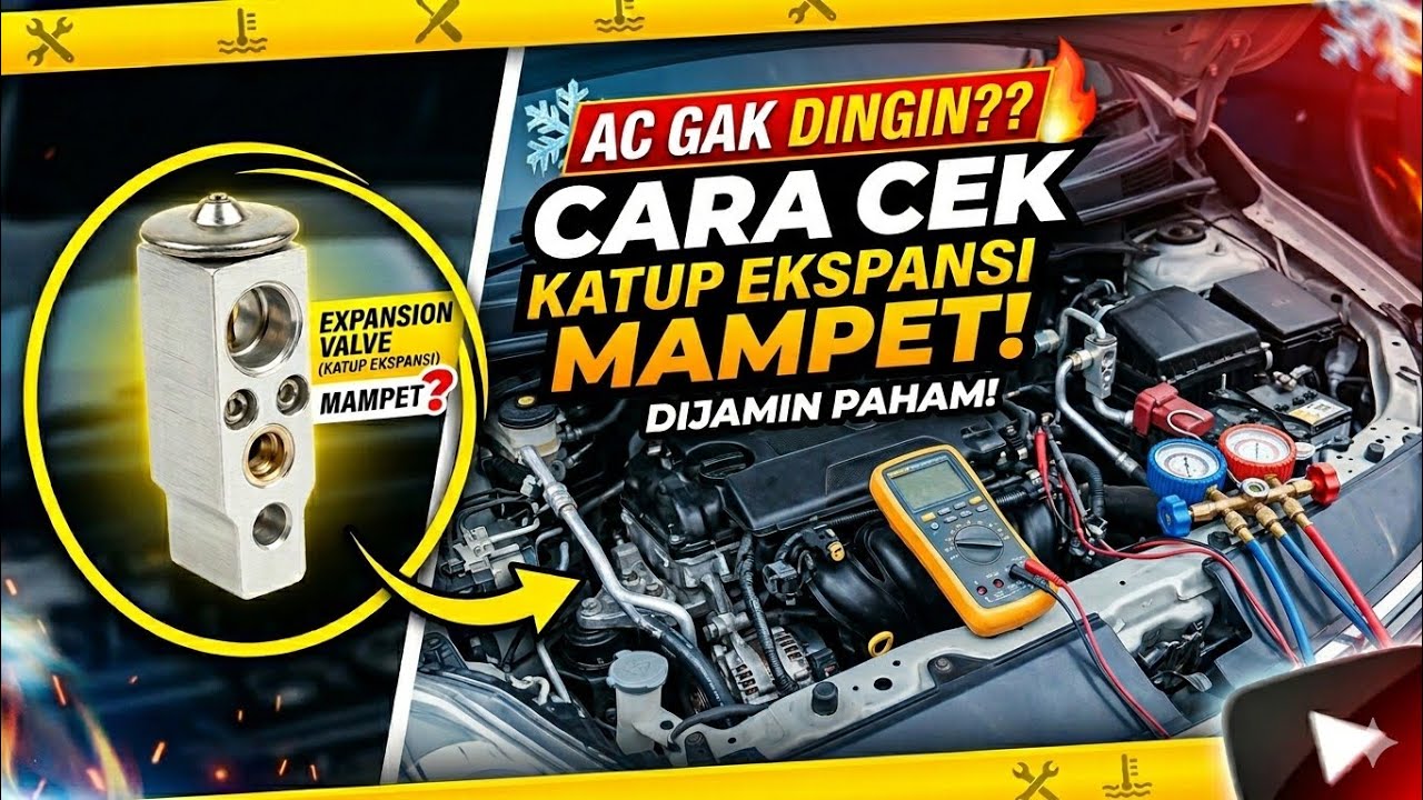 AC mobil | cara cek ekspansi mampet, menentukan letak freon mampet, penyebab ac mobil gk dingin 