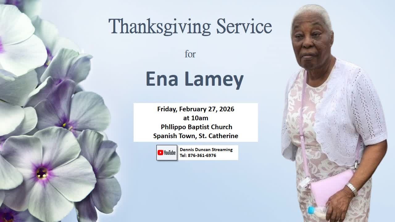 Thanksgiving Service for Ena Lamey