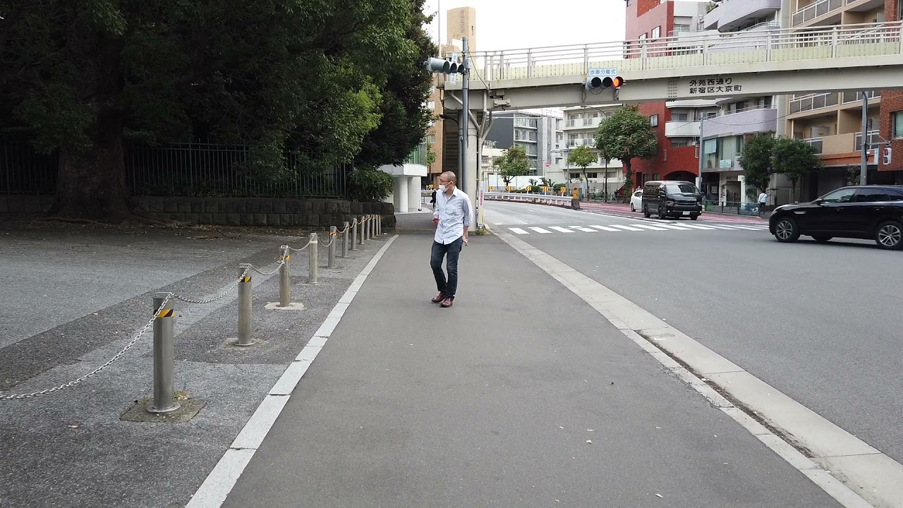 【ザ・パークハウス御苑内藤町】千駄ヶ谷駅から現地
