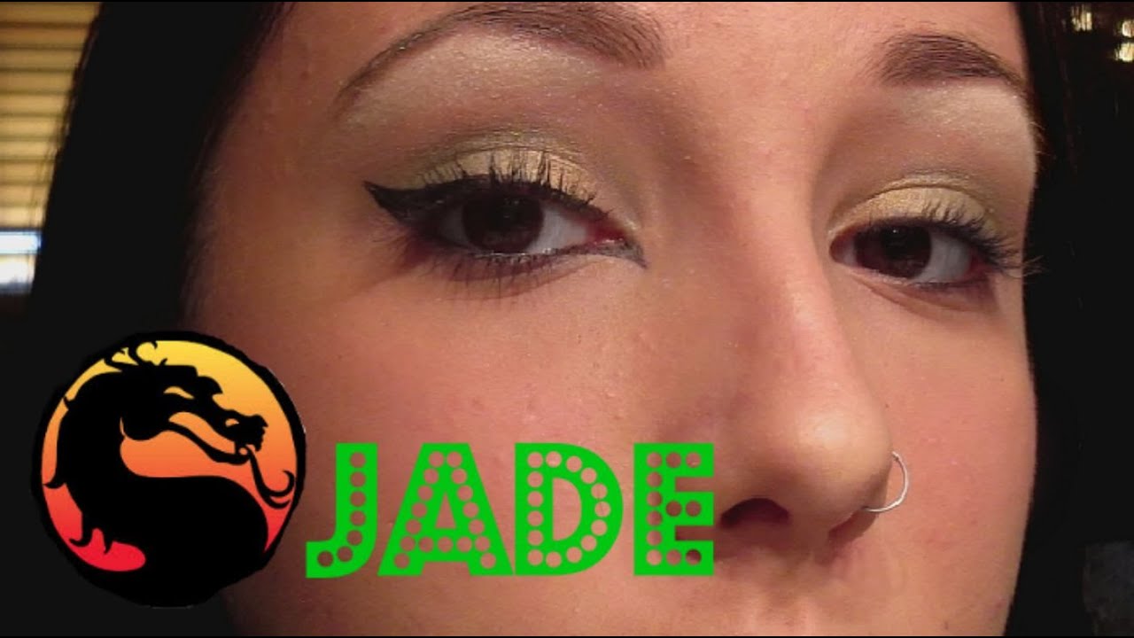 Jade - Mortal Kombat Makeup Tutorial!