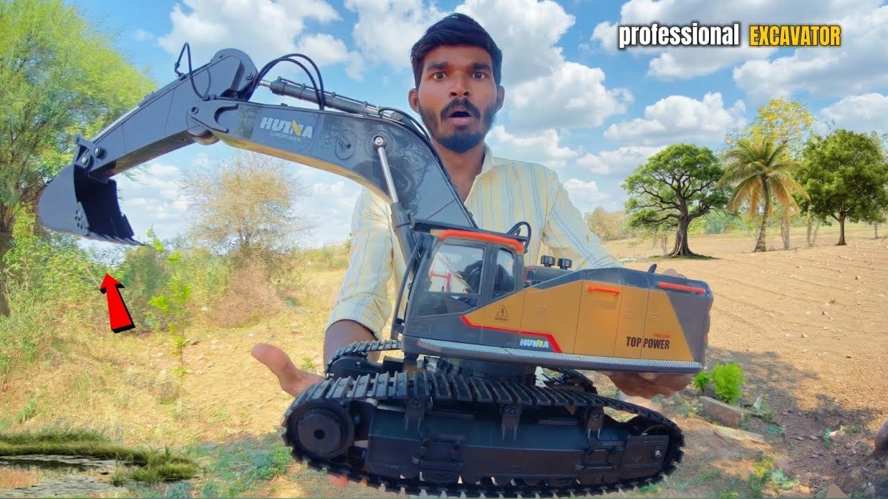 Big Rc Excavator | 🟢🟢🟢Big Size R excavator Unboxing Video Telugu | అతిపెద్ద ఎక్సివేటర్ అన్ బాక్సింగ్
