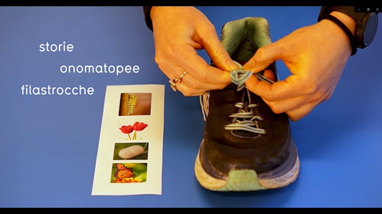 Allacciare le scarpe! Attacher les lacets! Lacing up shoes! Il nostro ERGOtrucco
