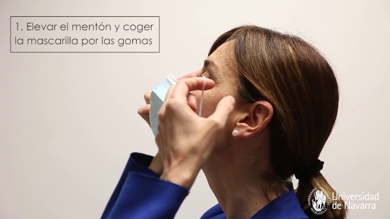 Colocación, retirada y reutilización de la mascarilla