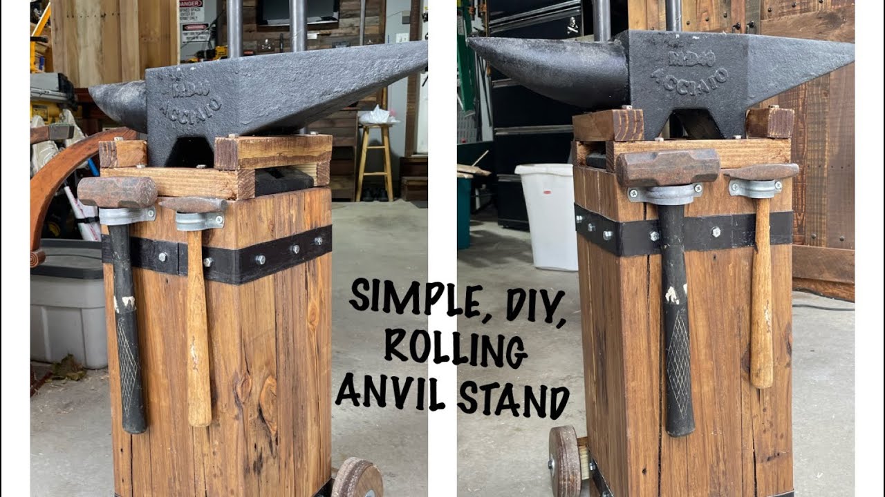 An Anvil Stand Anyone Can Build.  Simple DIY