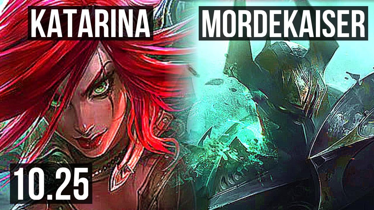 KATARINA vs MORDEKAISER (MID) | 17/1/3, Legendary, 6 solo kills, 400+ games | NA Diamond | v10.25