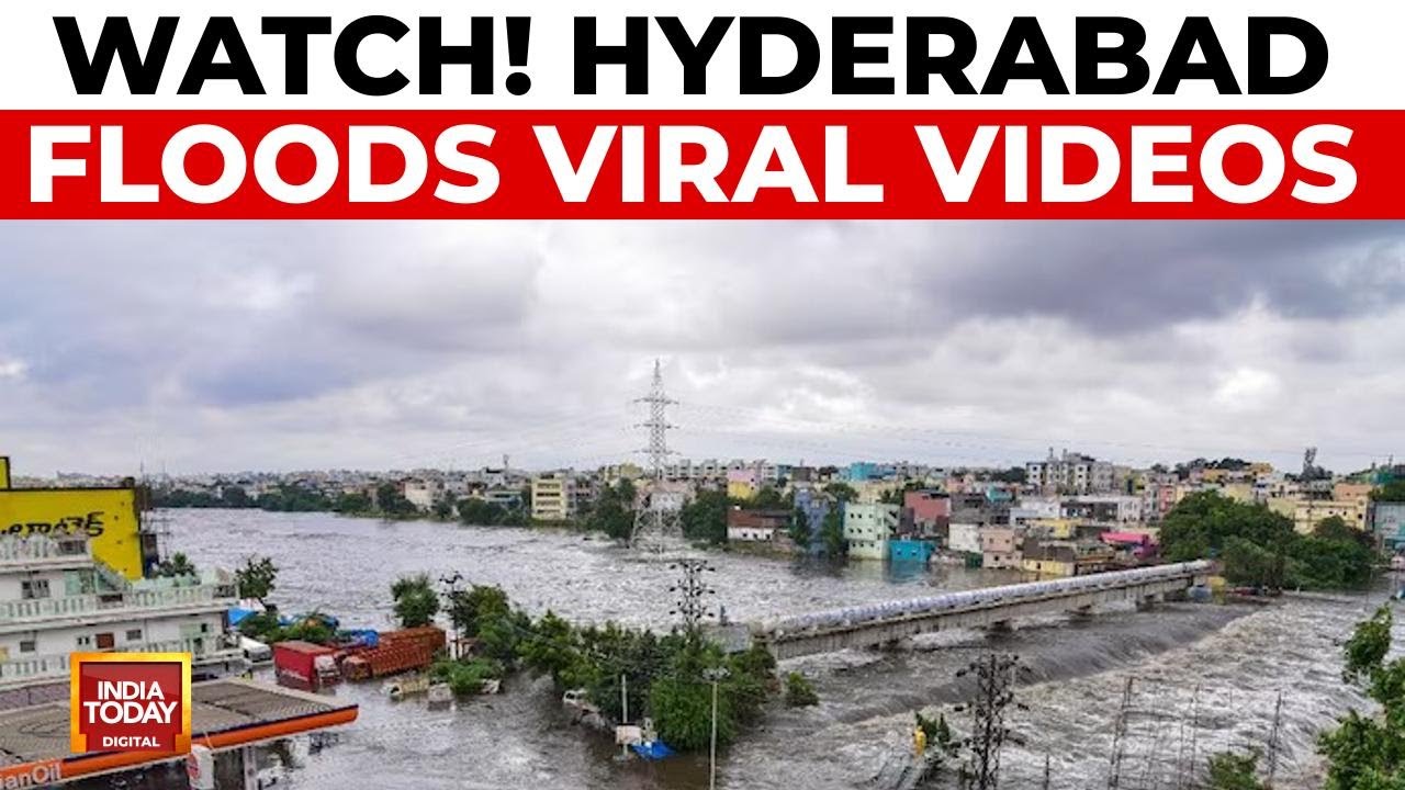 Hyderabad Deluge: Men Washed Away, 2 Feared Dead, Orange Alert Issued | India Today News