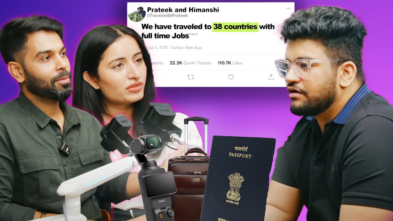 How to Travel the World with full time jobs ft. @TravelwithPrateek | Travel Couple Vloggers 🤳🏻✈️