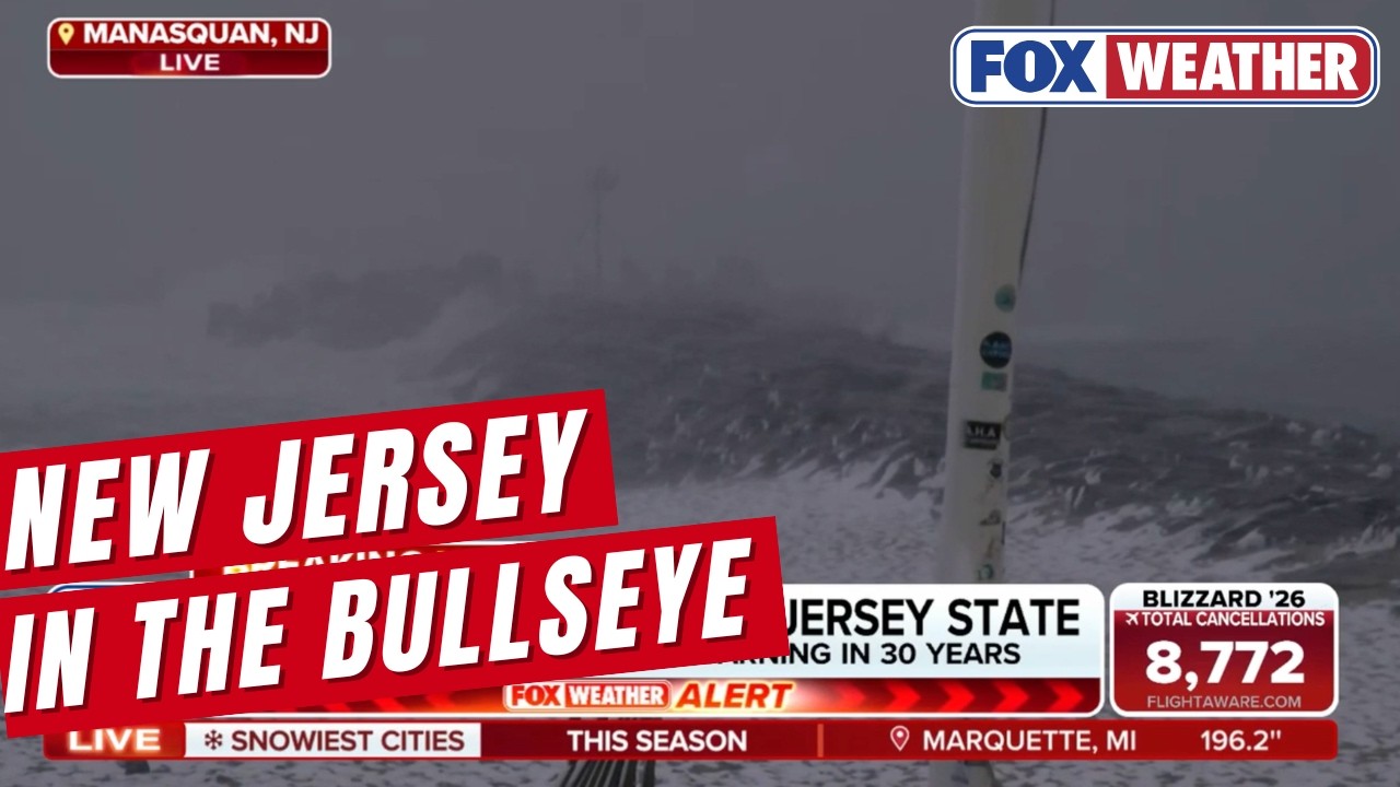 All of New Jersey Under A Blizzard Warning For the First Time In 30 years From Historic Bomb Cyclone