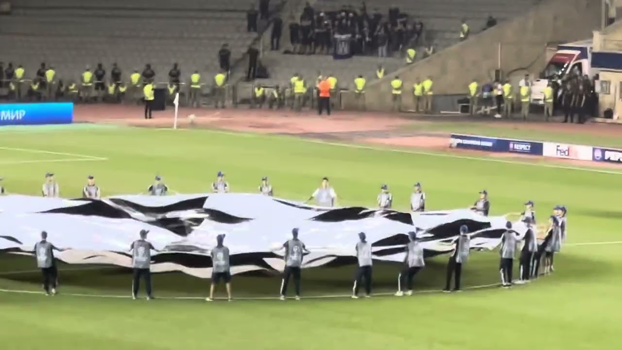 UEFA Champions League anthem. Qarabağ - Dinamo Zagreb.