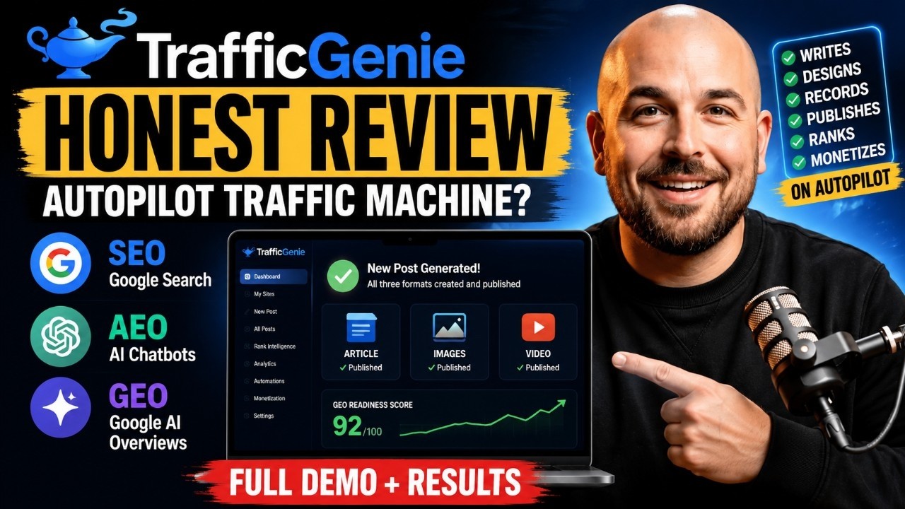 TrafficGenie Review: All-In-One AI Engine! 🔴 Traffic Genie Review + DEMO + OTO + BONUS