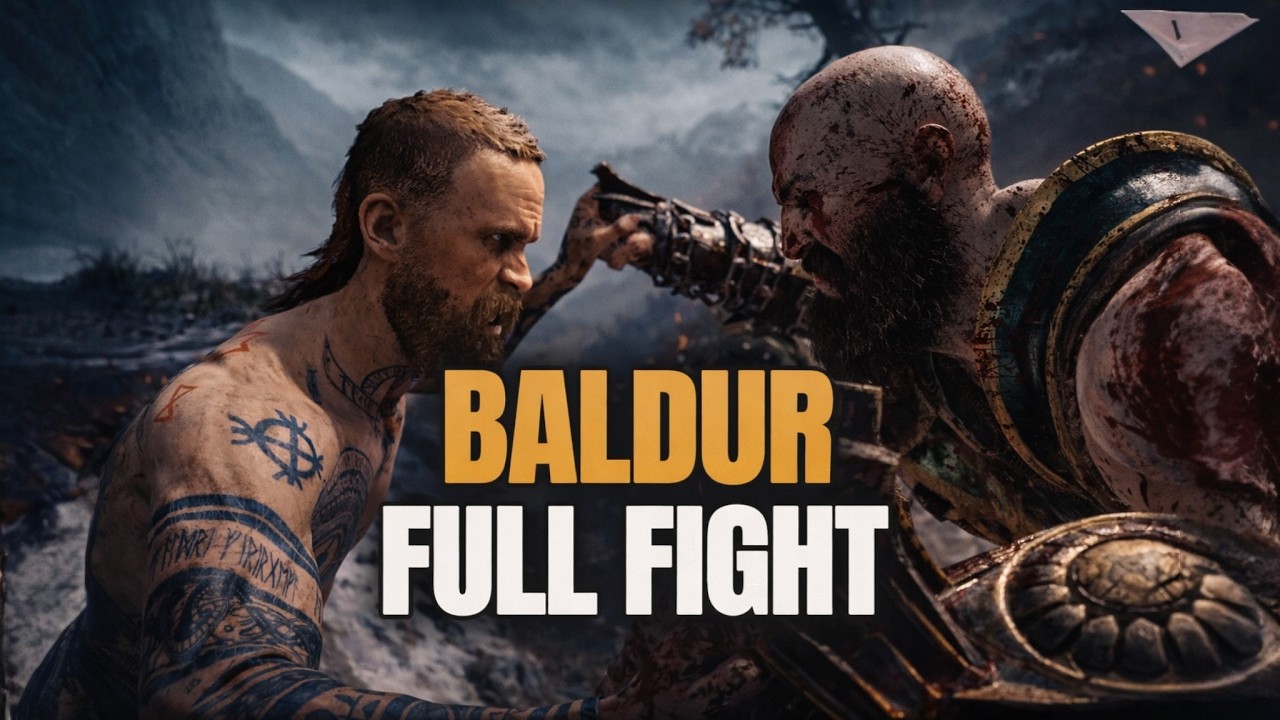 God of War (2018) NG+ | Baldur boss fight (All Encounters + Ending)