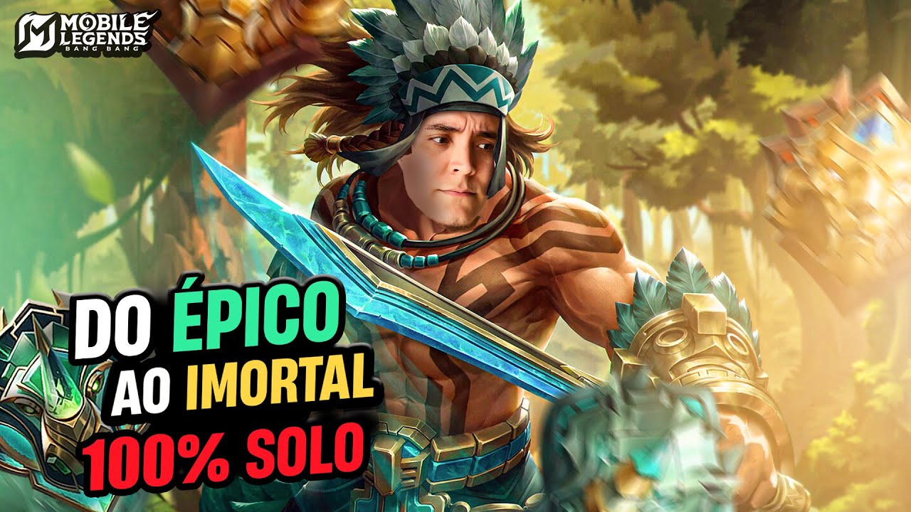 🔴RANKED 100% SOLO - DESCOBRI O HEROI SECRETO MOBILE LEGENDS