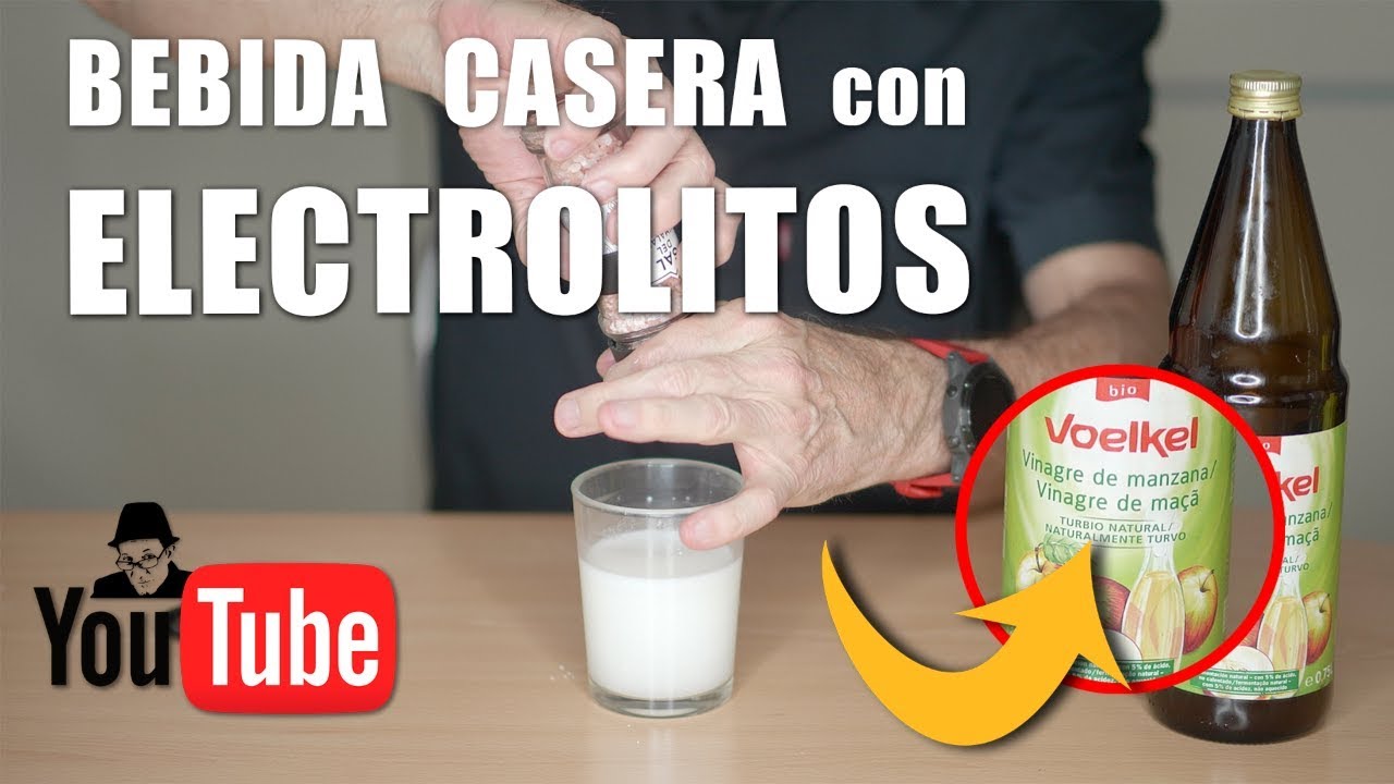 Bebida casera con electrolitos