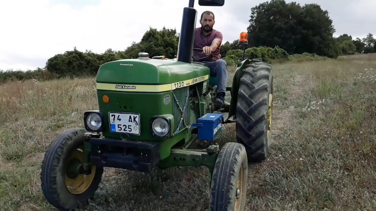 gerçek hayatta traktör sürmek ( john deere 1130 )