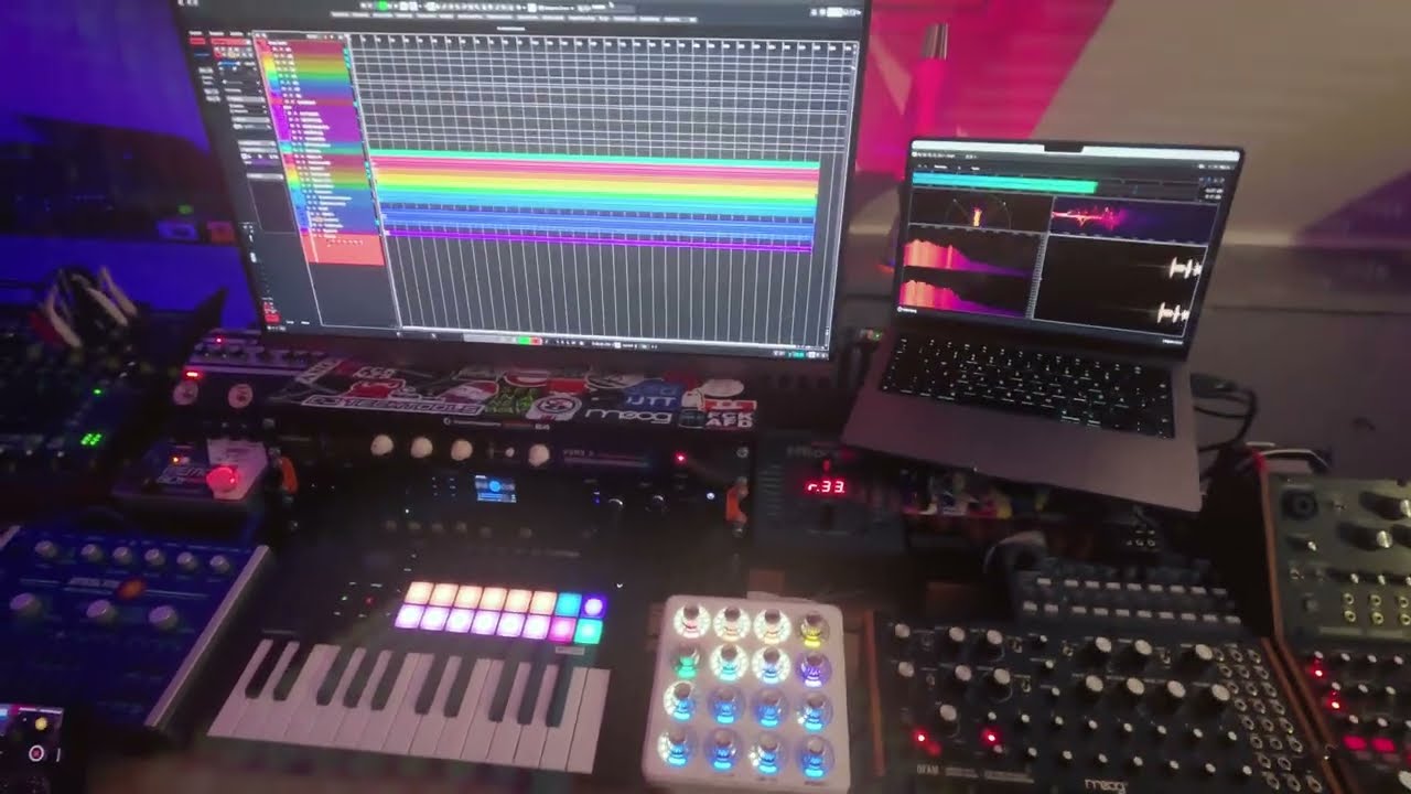 Dub Techno session with machines and software