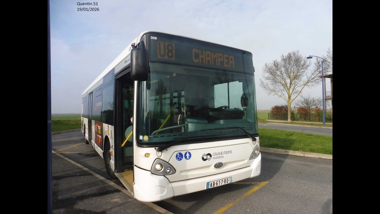 GRM La ligne U8 (Thillois Champéa vers Bétheny La Couturelle)