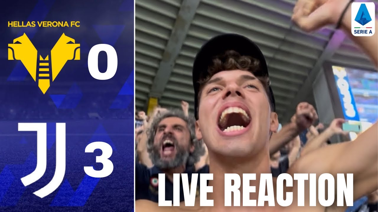 💦 DEVASTANTI! HELLAS VERONA JUVENTUS 0-3 || SETTORE OSPITI BENTEGODI REACTION