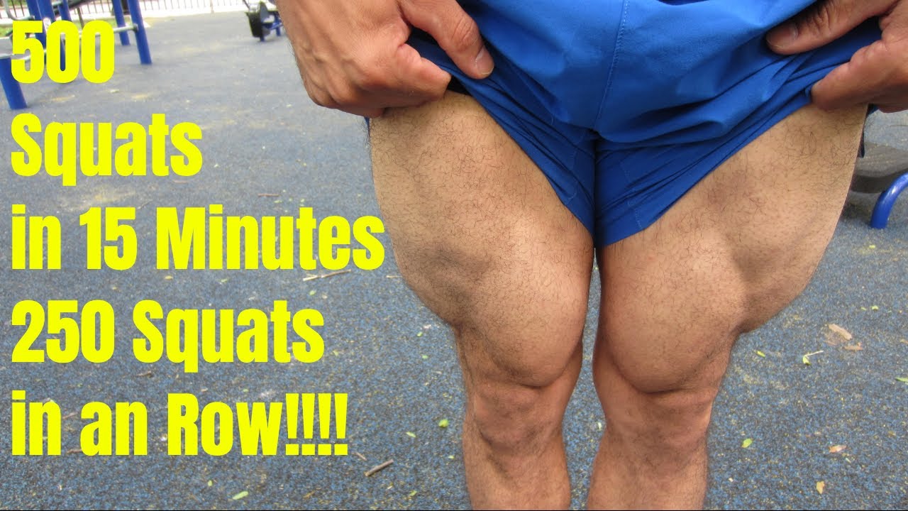 Eric Rivera does 500 Squats in 15 Minutes - 250 Squats in a ROW!!!! | Thats Good Money