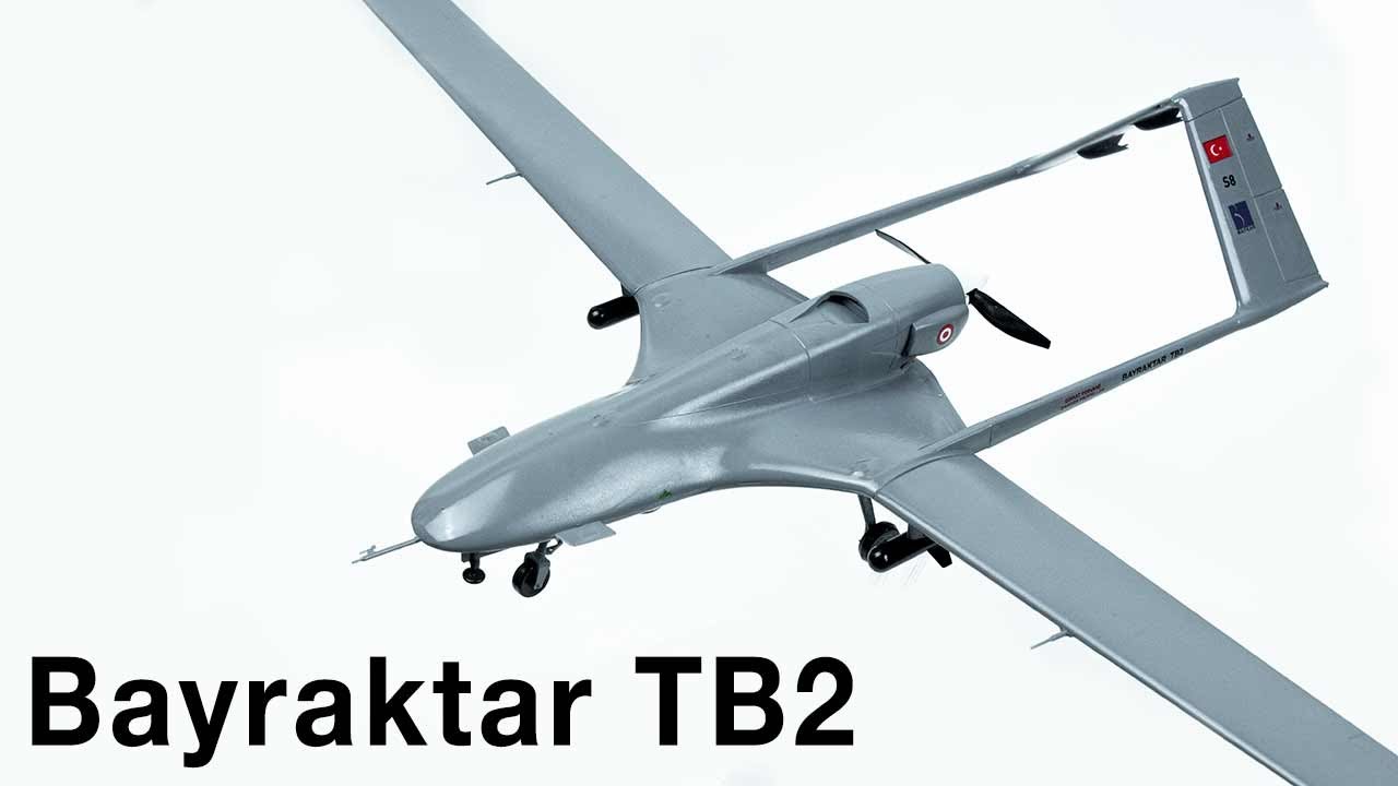 Сборка военного дрона Bayraktar TB2 (масштаб 1/24)