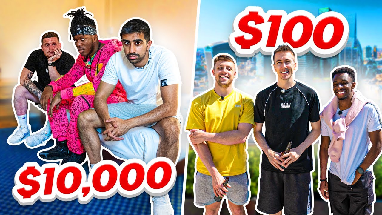 SIDEMEN $10,000 VS $100 HOTEL