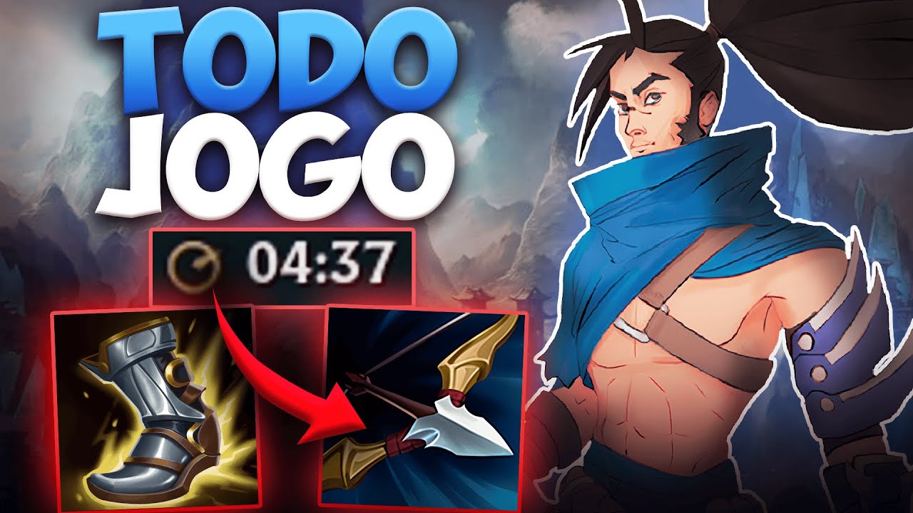 RUSH ATK SPEED MAXIMO NO YASUO! GREVAS E ARCO RECURVO TODO JOGO AOS 4 MIN GARANTIDO!