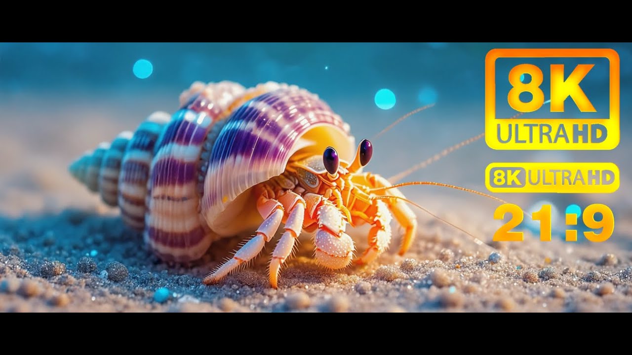 [21:9] Deep Sea Creatures - 8K Ultra HD