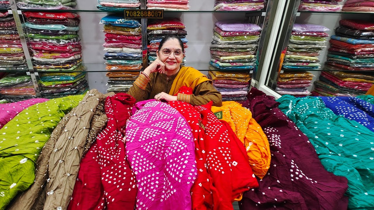 बंधेज ही बंधेज❤️ 11❤️shades of bandhej 😍😍             📞 7082688067 Date:-09/02/2026