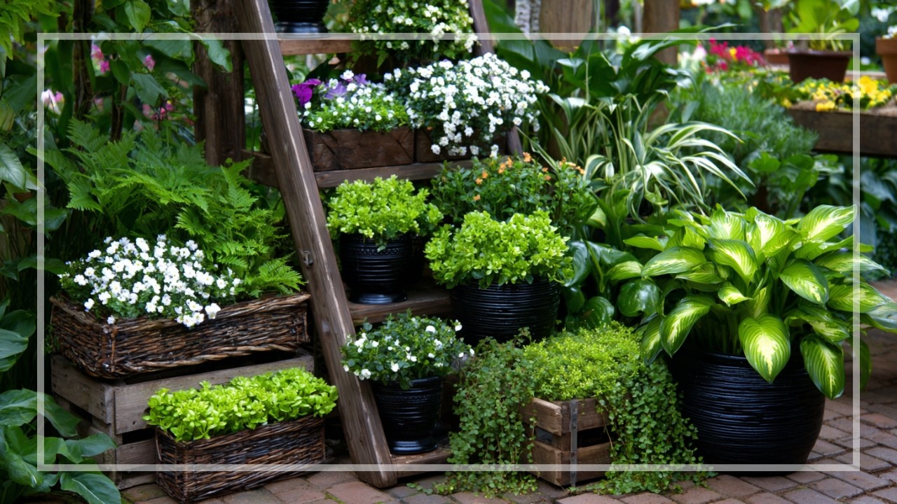 Recycled Junk to Vintage Garden Magic ✨ Creative Landscaping for Compact Outdoor Spaces