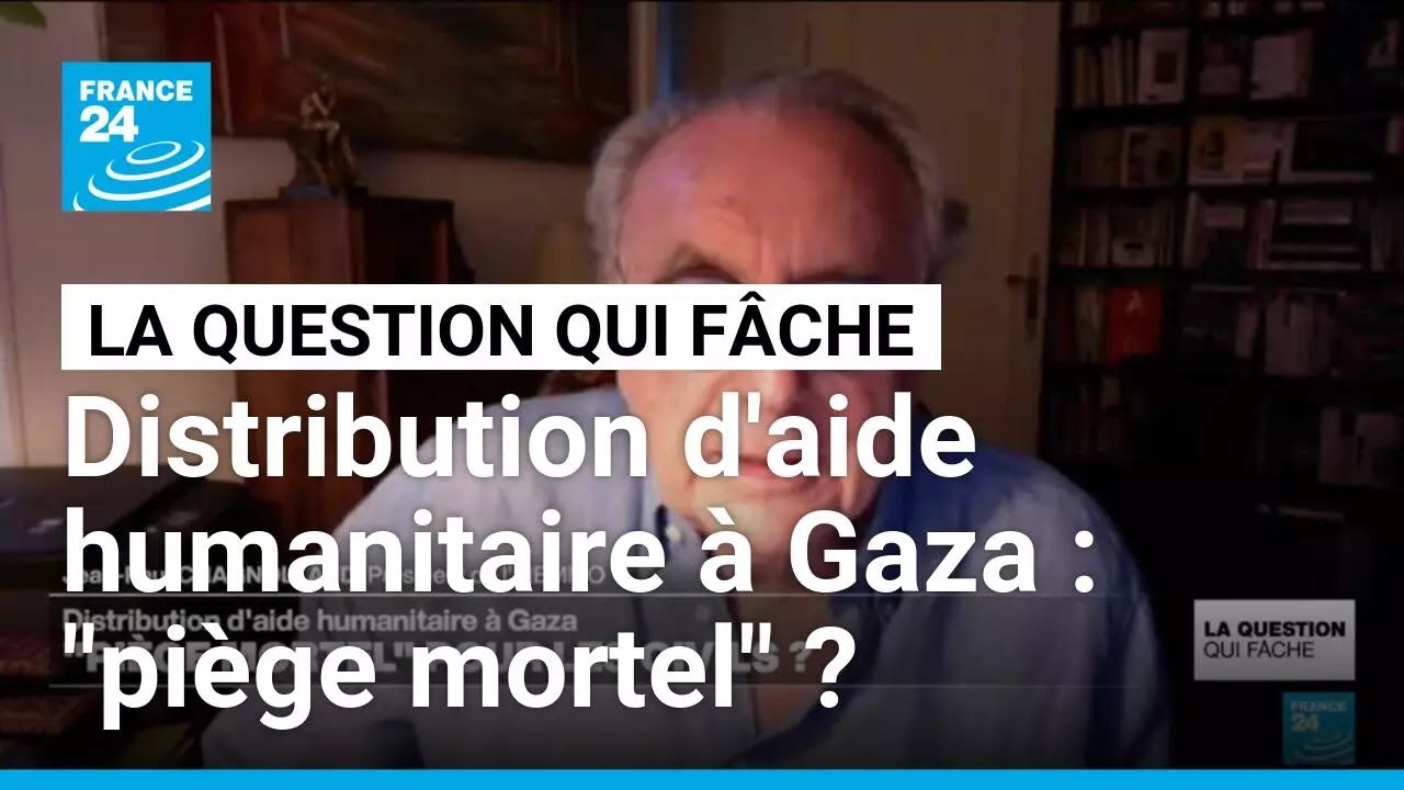 Distribution d'aide humanitaire &agrave; Gaza : 