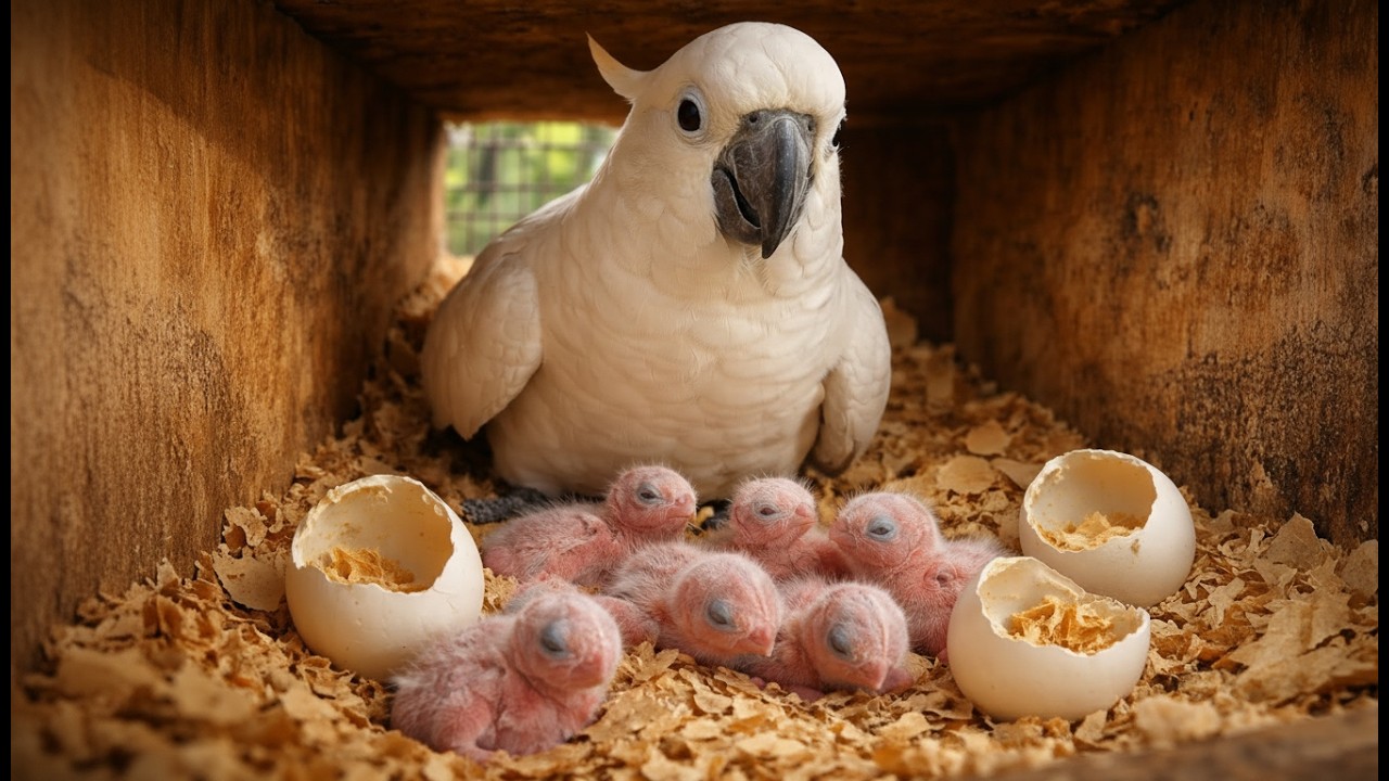 Day 0 to Day 40: 🦜 The Emotional Growth of a Baby Cockatoo in a Zoo Aviary