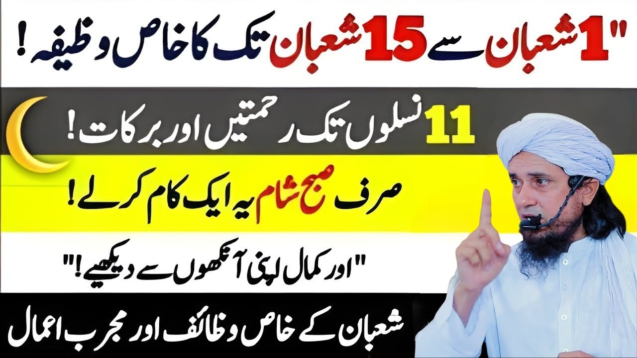 Shaban Ki Fazeelat Aur Masnoon Aamaal – You Must Know Before Ramadan | Mufti Tariq Masood