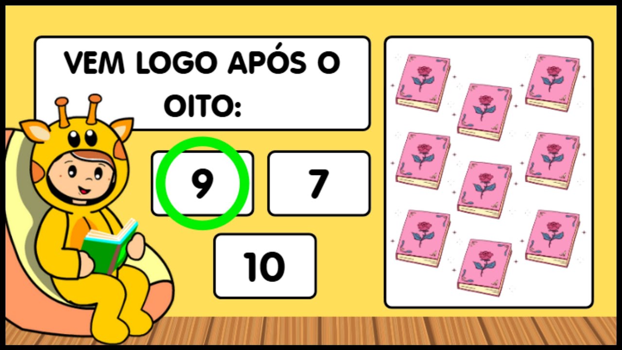 Aprender os números - Desafio matemático - 1 a 10 - Vídeo educativo