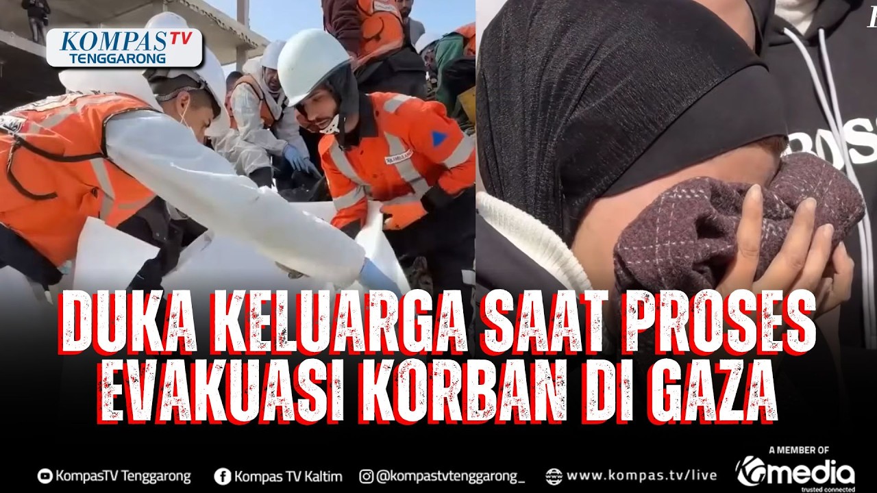 Di Tengah Reruntuhan Gaza, Tangis Keluarga saat Proses Evakuasi Jenazah Korban Perang