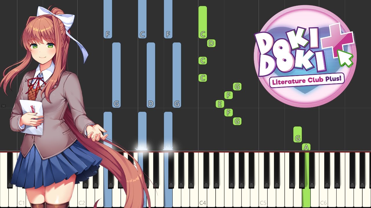 My Song, Your Note - Doki Doki Literature Club Plus! (Piano Tutorial) [Synthesia]