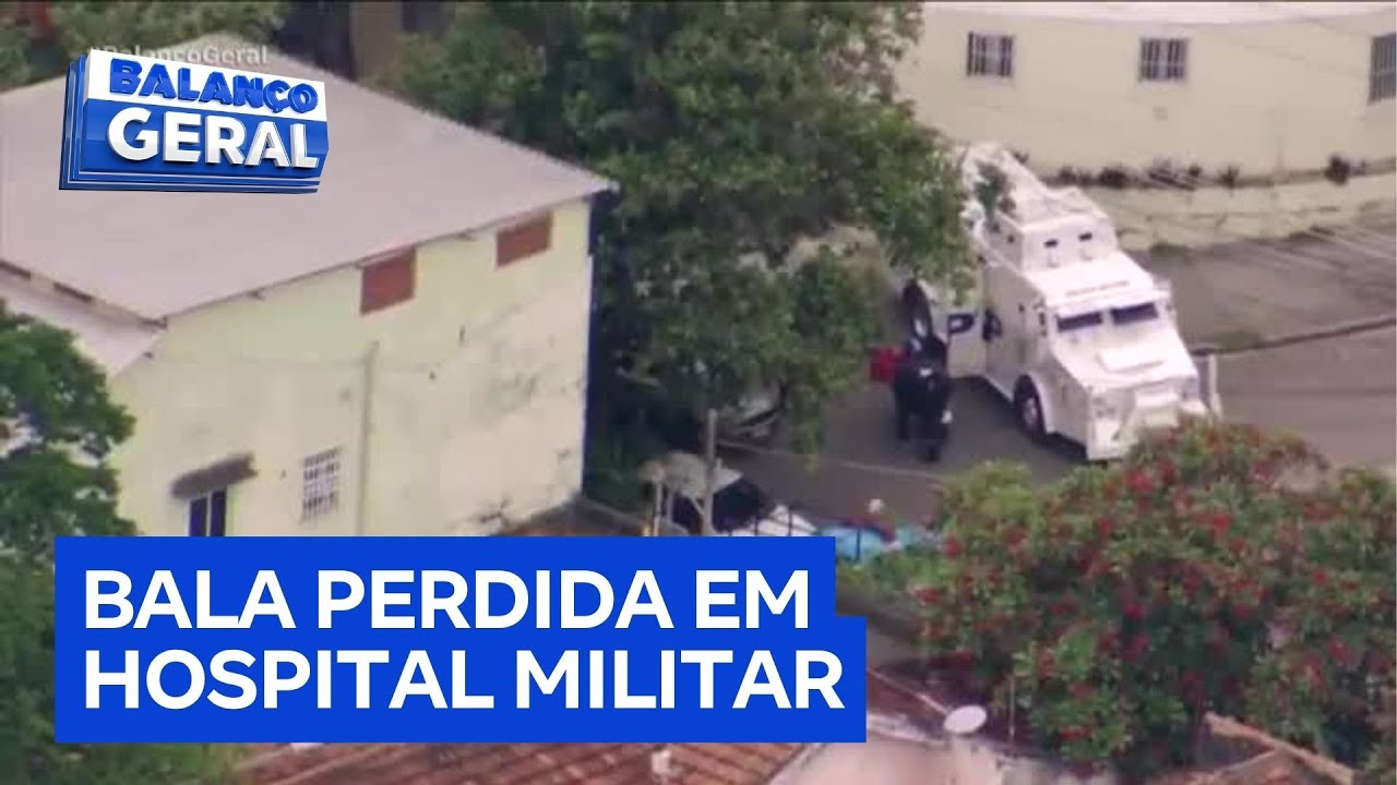 Médica é atingida por bala perdida dentro de hospital militar no Rio de Janeiro