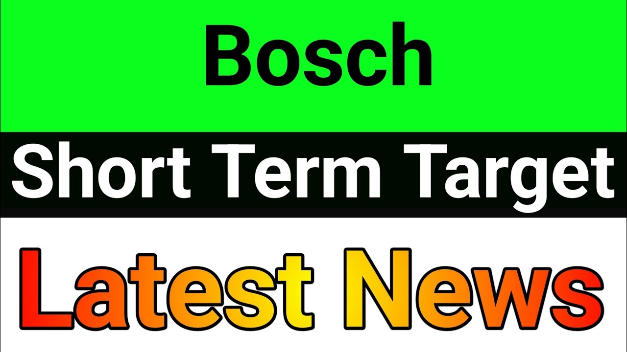 Bosch share latest news today🚀bosch share🪀bosch share price🪀bosch share news today