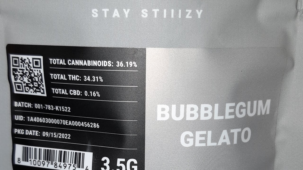 strain review stiiizy bubblegum gelato