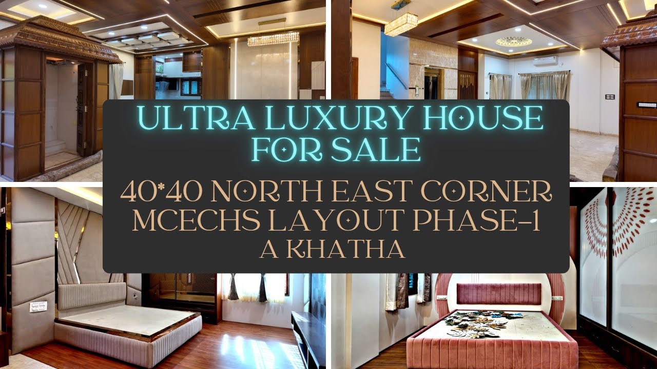 Ultra Luxury House For Sale| MCECHS Layout, A-Khatha, NORTH-EAST CORNER| SOLD #bangaloreproperties