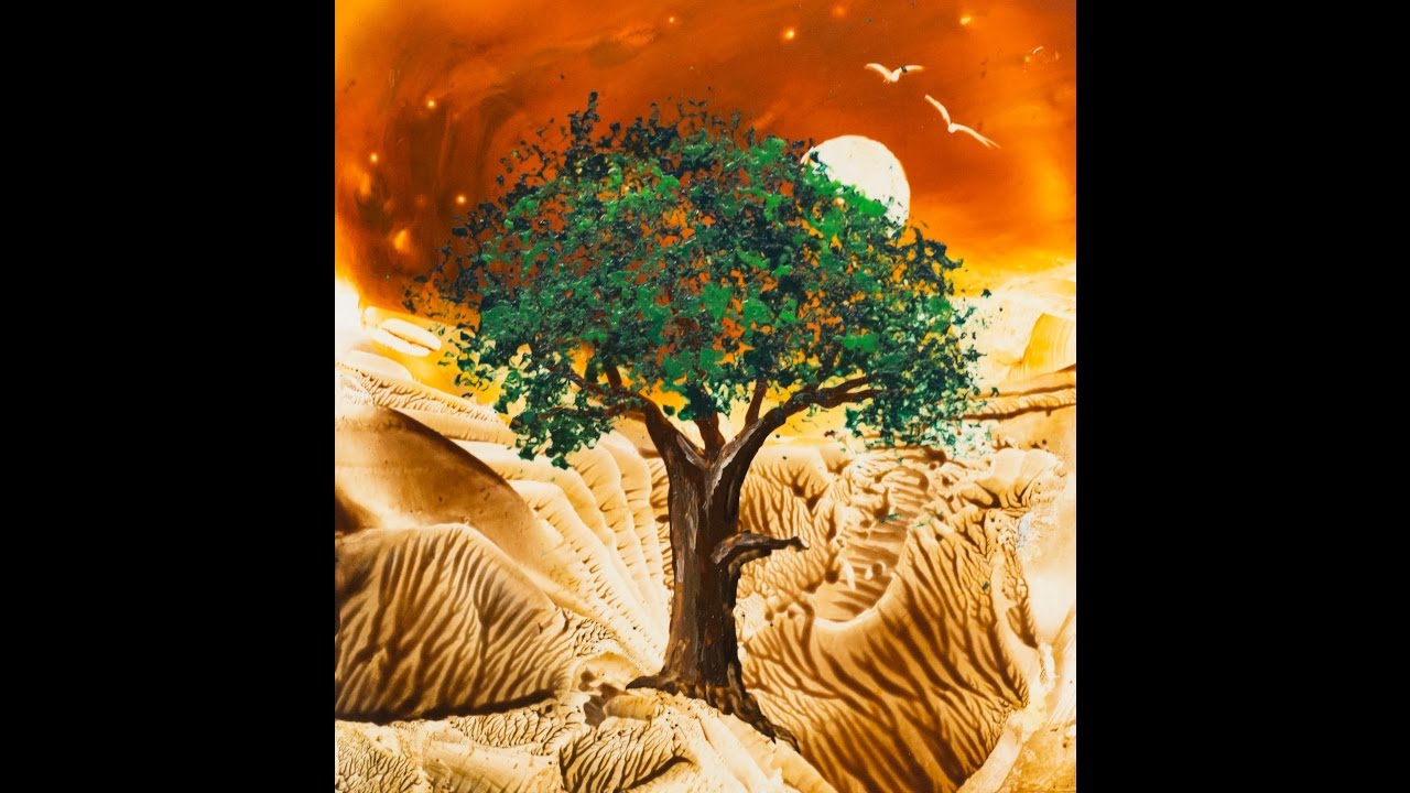 Encausticmalerei Baum