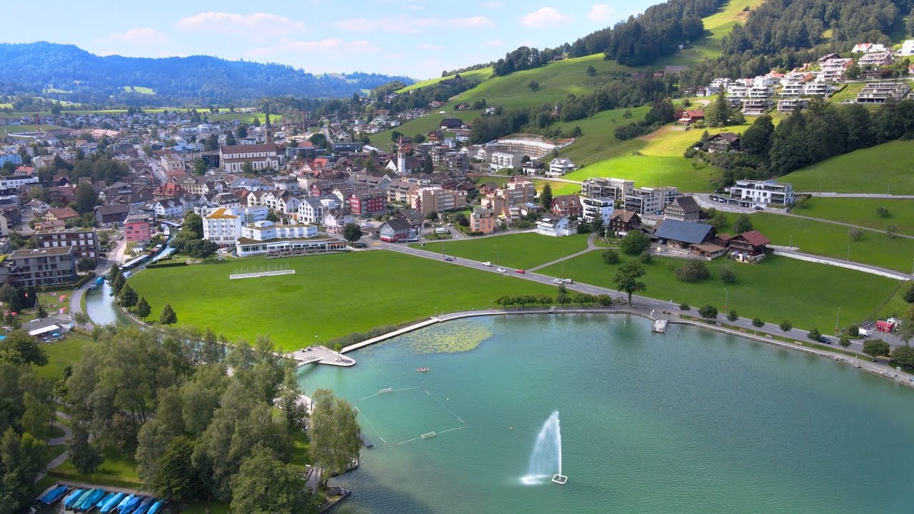 Aegerisee Full Shore Birdview 4K Mavic Air 2 (August 2020)