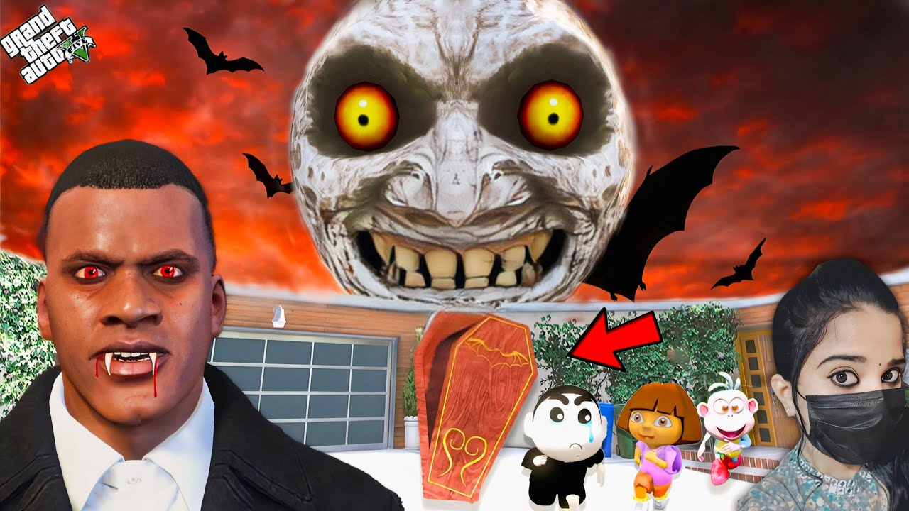 Evil moon | Franklin Become Vampire- GTA 5