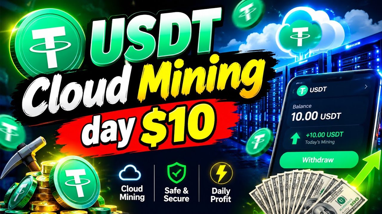 🚀 USDT Cloud Mining &ndash; Earn Up to $10/Day? | Full Tutorial & Review 2026
