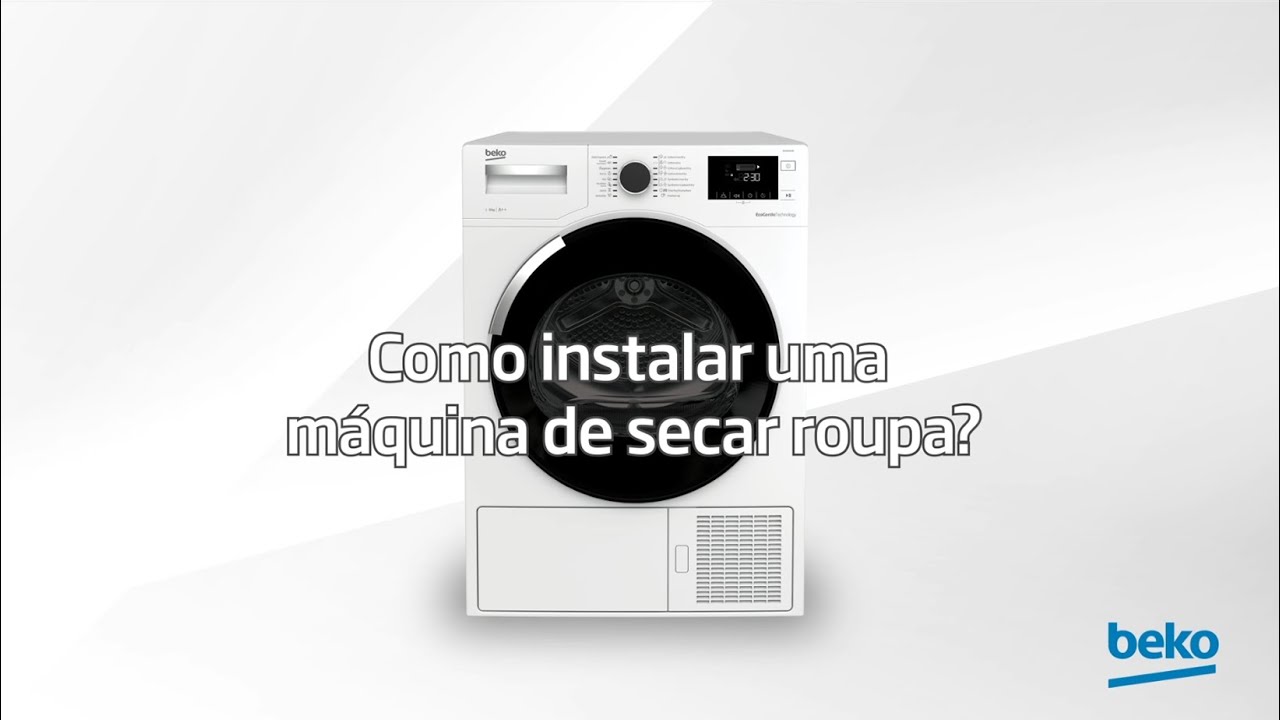 Como instalar uma máquina de secar roupa?  | por Beko