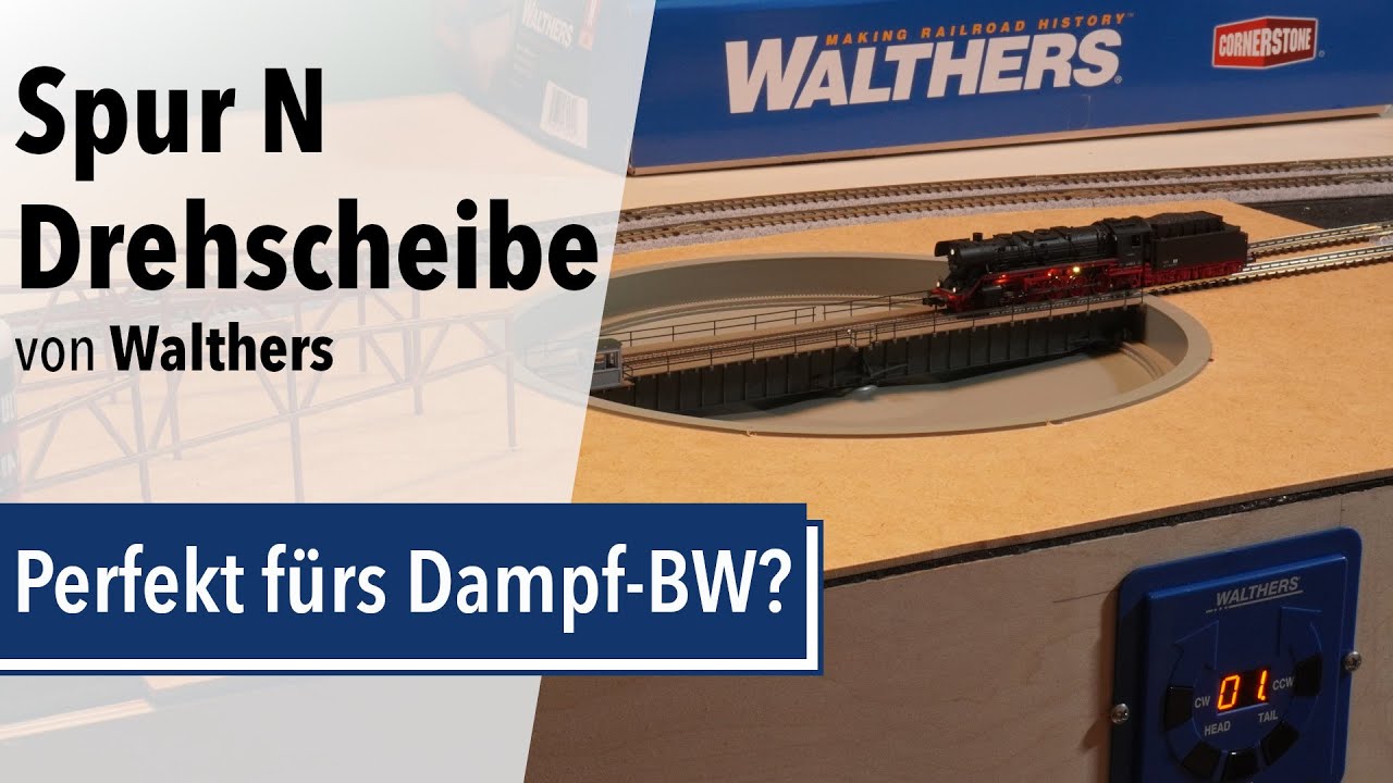 Walthers Cornerstone Drehscheibe in N – Einbau, Test & erste Erfahrungen