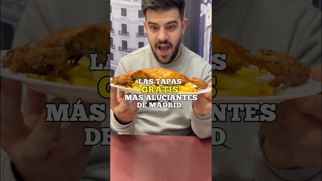 LAS TAPAS GRATIS M&Aacute;S ALUCINANTES DE MADRID 😍 #tapas #madrid #espa&ntilde;a #amigos #foodie #food #gratis