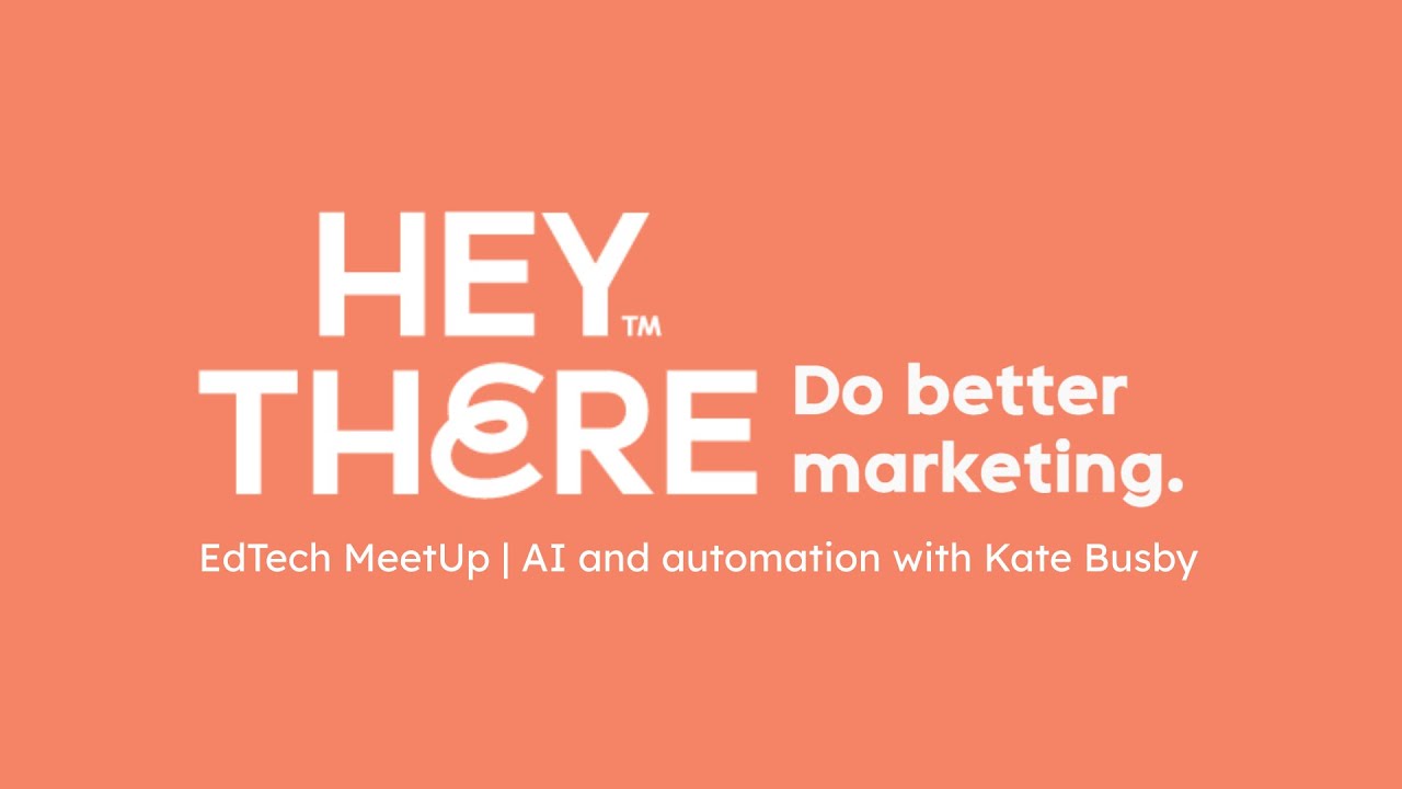 EdTech MeetUp | AI and GTM Workflow Automations with Kate Busby