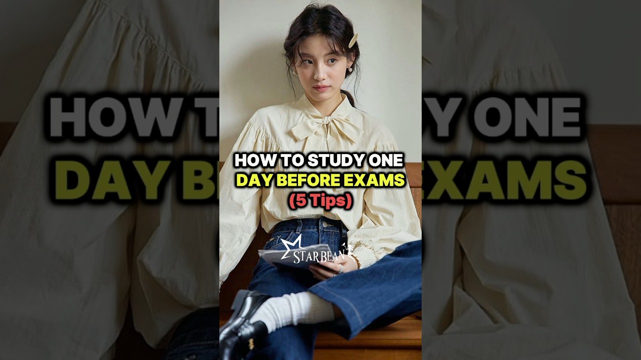 How to study 1 day before Exams📚 ||#starbean #study #fypシ゚#exams #aesthetic #imyours #yesstyle
