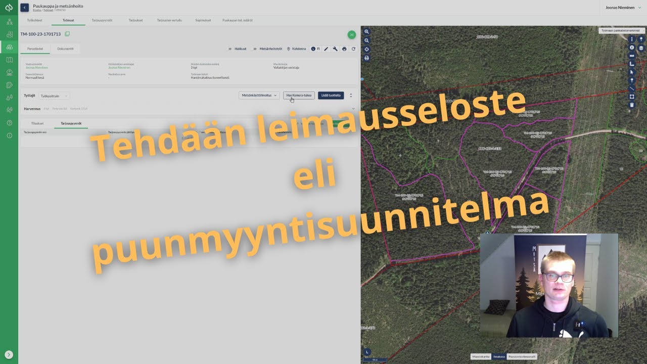 Tehdään puukauppa. Puunmyyntisuunnitelman eli leimausselosteen laatiminen. Foresta Plus